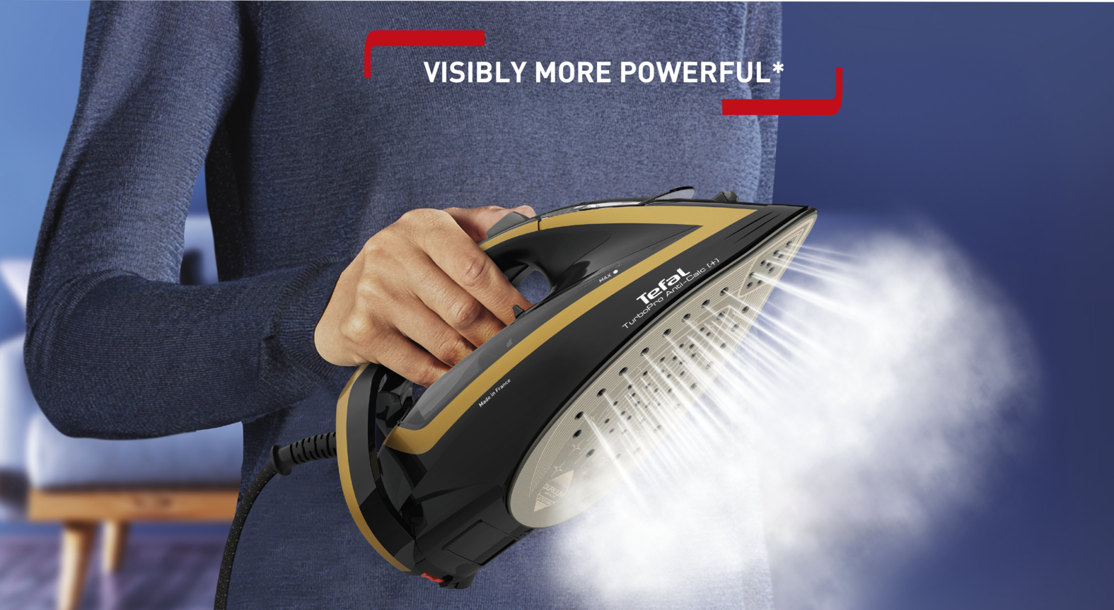 Tefal FV5696G0 iron Steam iron Durilium AirGlide Autoclean soleplate – image 5