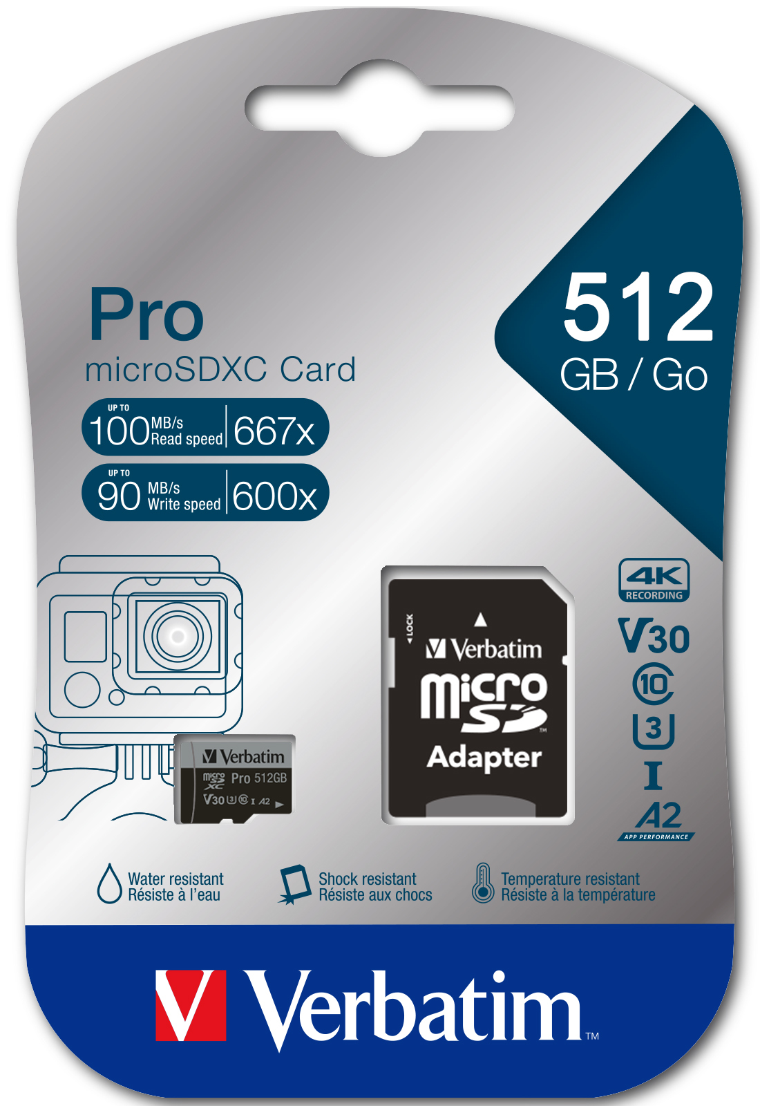 Verbatim Pro U3 512GB Micro SDXC Card – image 5