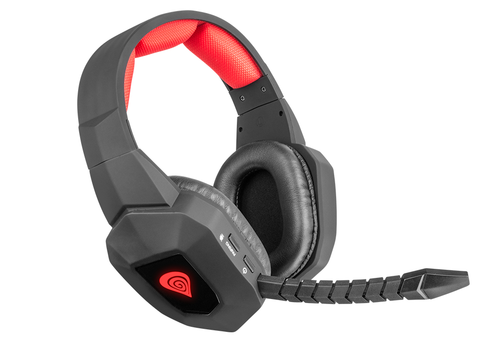 GENESIS HV59 Headset Wired & Wireless Head-band Gaming Black, Red – image 2