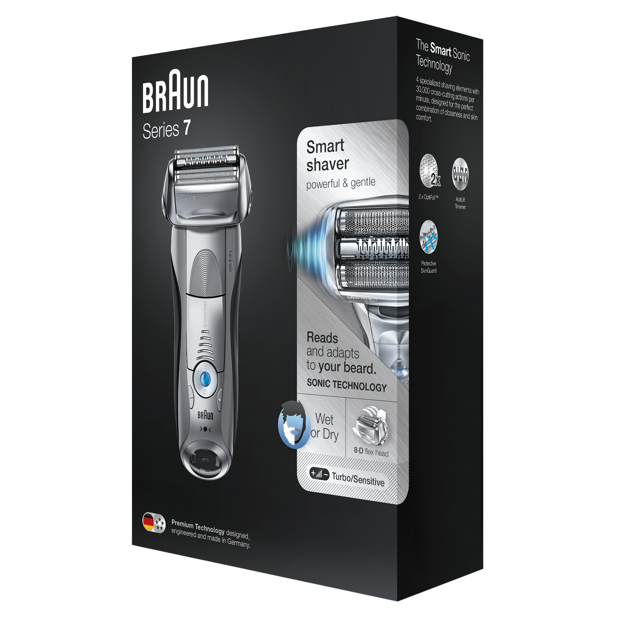 Braun Series 7 Electric Shaver for Men 7893s, with Travel Case – Silver – image 2