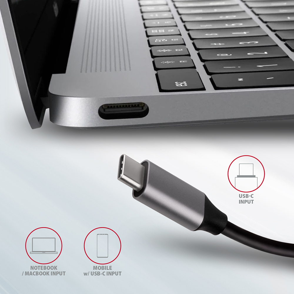 Axagon HMC-6M2 USB 3.2 Gen 1 hub, 2x USB-A, HDMI, RJ-45, SATA M.2, PD – image 5