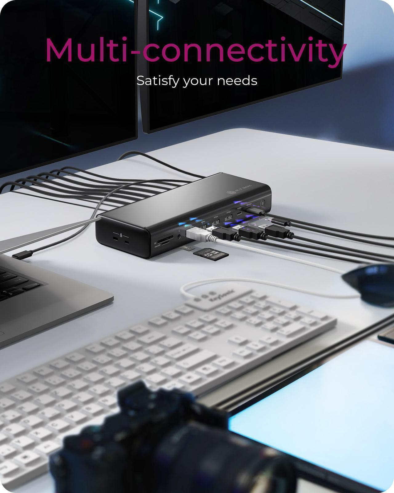 ICY BOX DockingStation 17-in-1, six video output – image 4