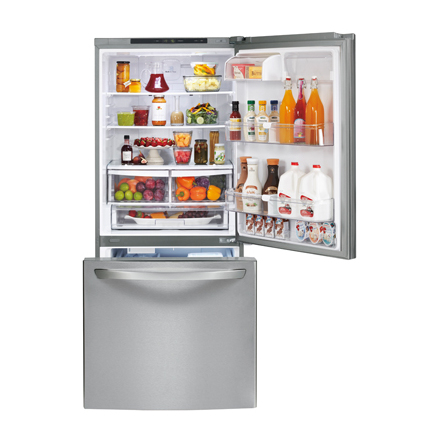 LG LDC22370ST fridge-freezer Freestanding Stainless steel – image 5