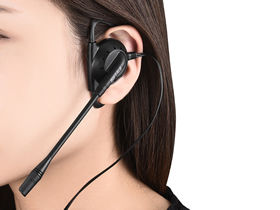 Buffalo BSHSECM100BK headphones/headset Wired Ear-hook Office/Call center Black – image 3
