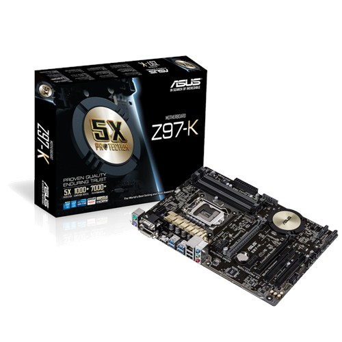 ASUS Z97-K Intel® Z97 LGA 1150 (Socket H3) ATX