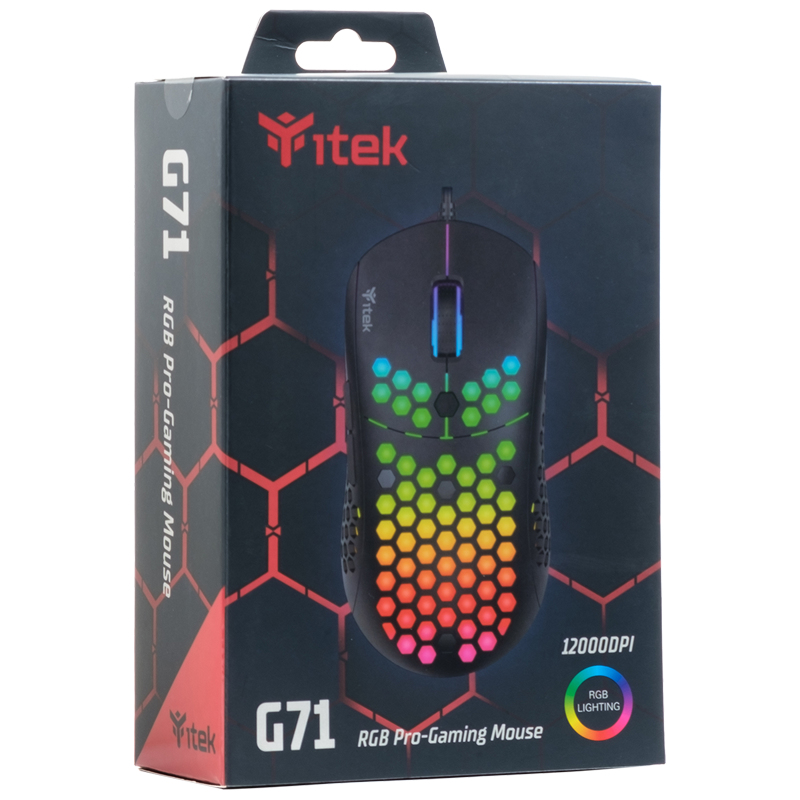 itek G71 mouse Gaming Right-hand USB Type-A Optical 12000 DPI – image 2