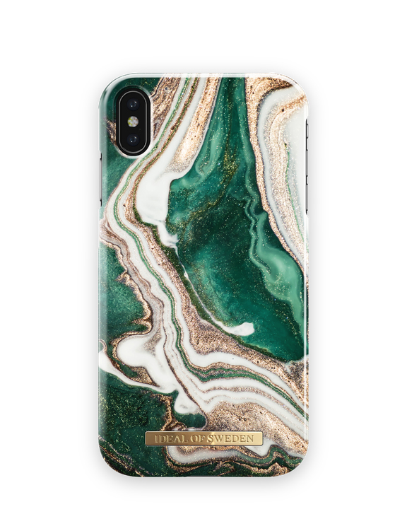iDeal of Sweden Printed Case iPhone Xs Max Golden Jade Marble