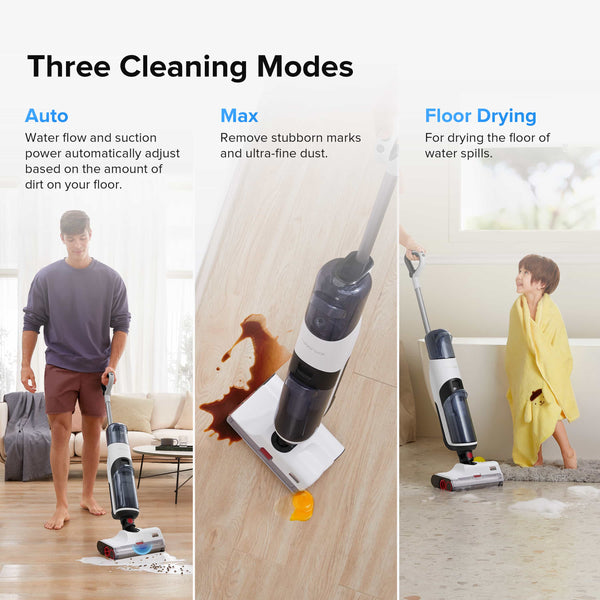Roborock WD1S1A51-01 stick vacuum/electric broom Upright vacuum Battery Dry&wet Bagless Black, Red, White – image 5
