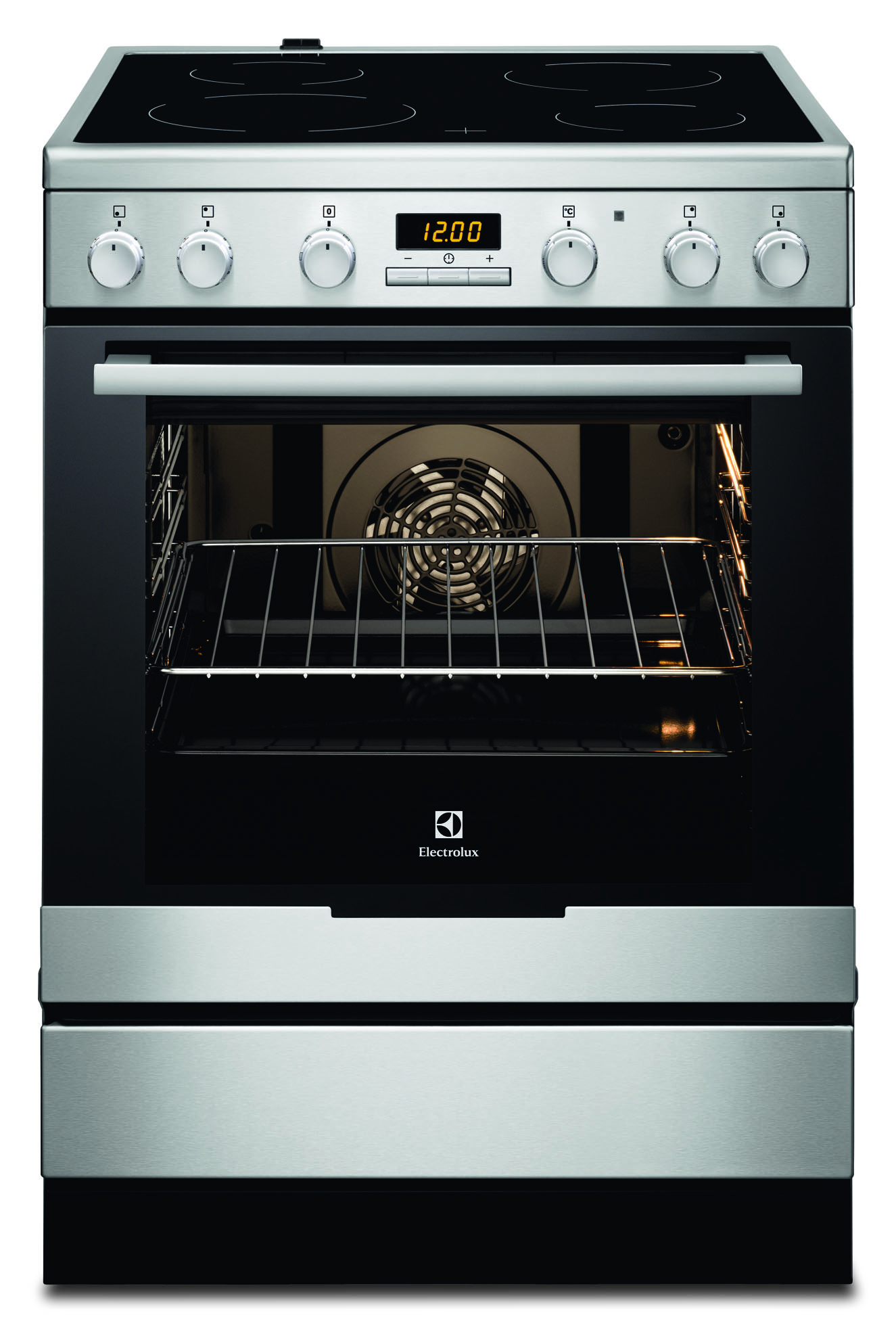 Electrolux EKC6450BOX Freestanding cooker Electric Ceramic hob Stainless steel