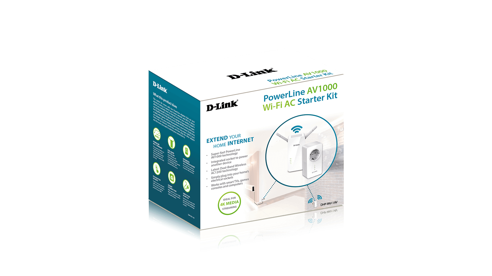 D-Link DHP-W611AV 1000 Mbit/s Ethernet LAN Wi-Fi White 2 pc(s) – image 5