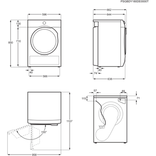 Electrolux EW8HE92B4 tumble dryer Freestanding Front-load – image 8