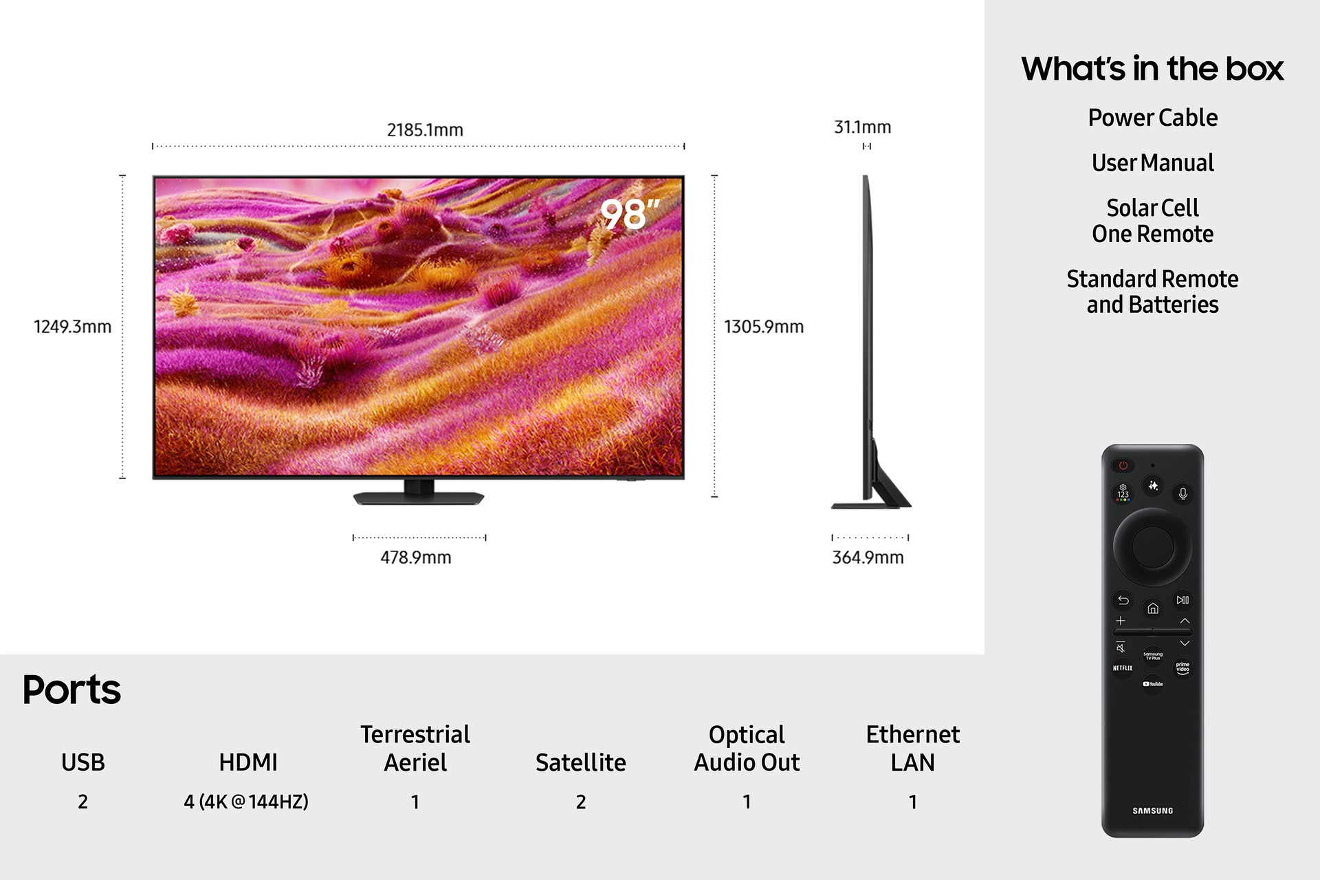 Samsung 98" Neo QLED QN93F 4K Vision AI Smart TV (2025) – image 6