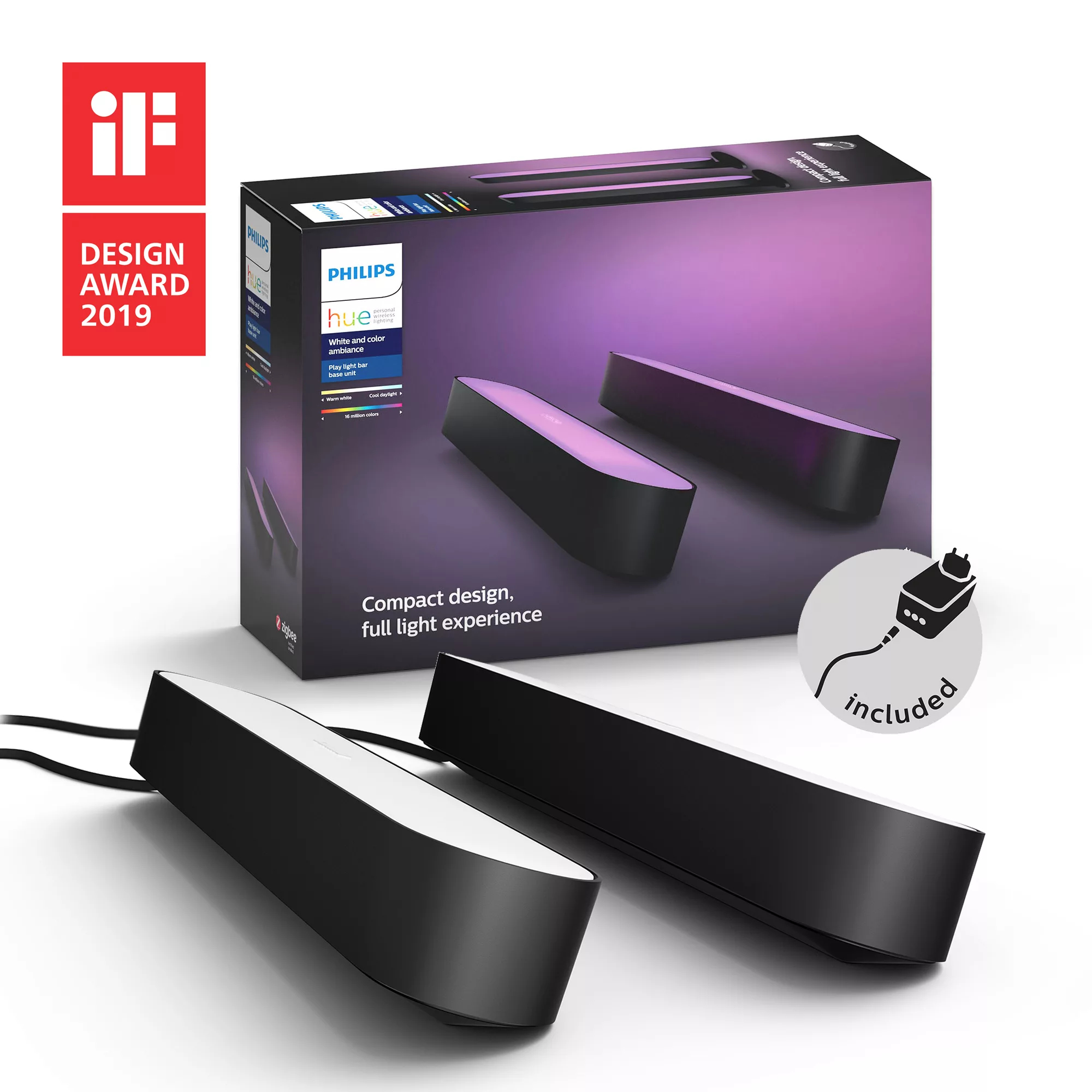 Philips by Signify Philips Hue White and colour ambience 7820230C7 Smart table lamp Bluetooth/Zigbee