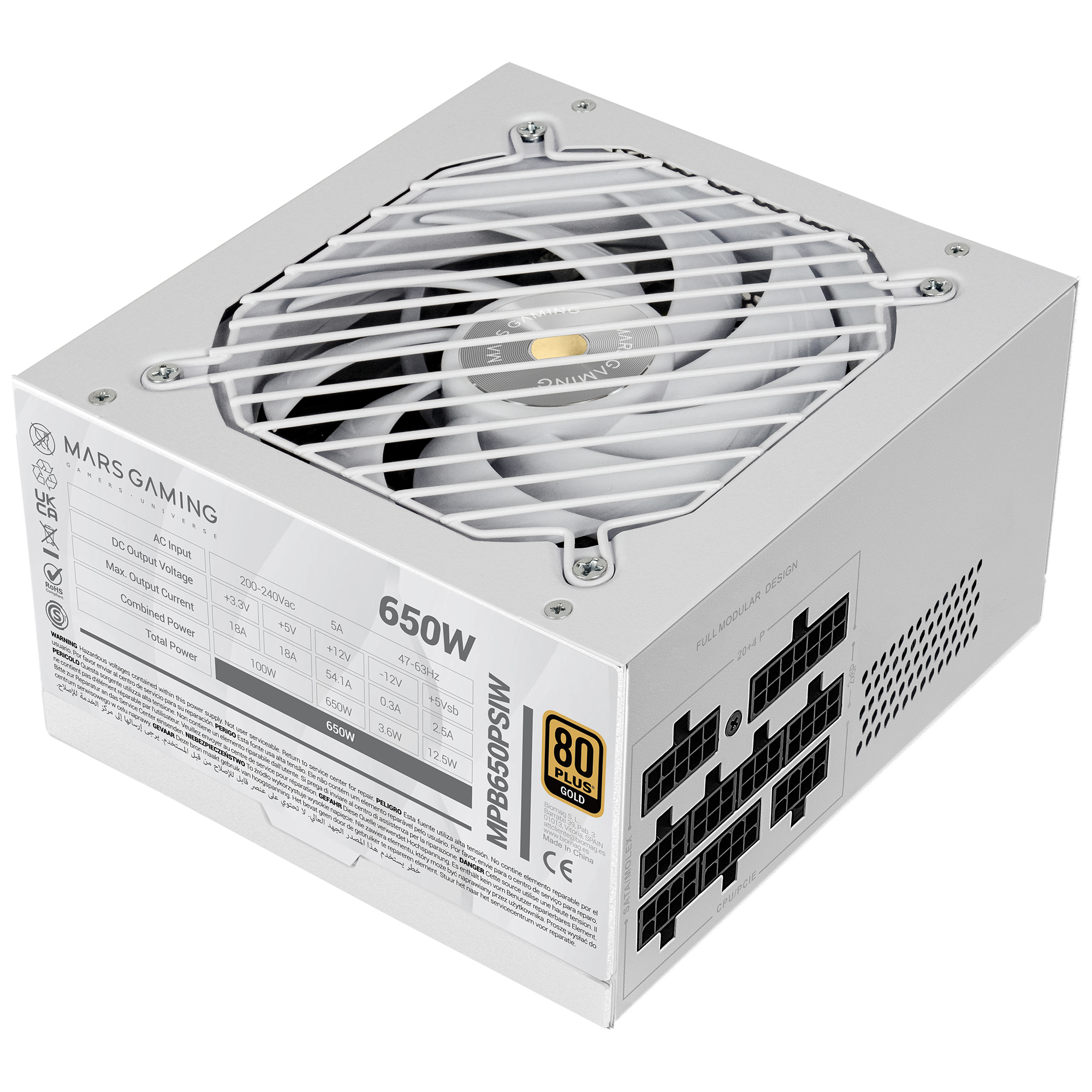 Mars Gaming MPB650PSIW power supply unit White – image 3