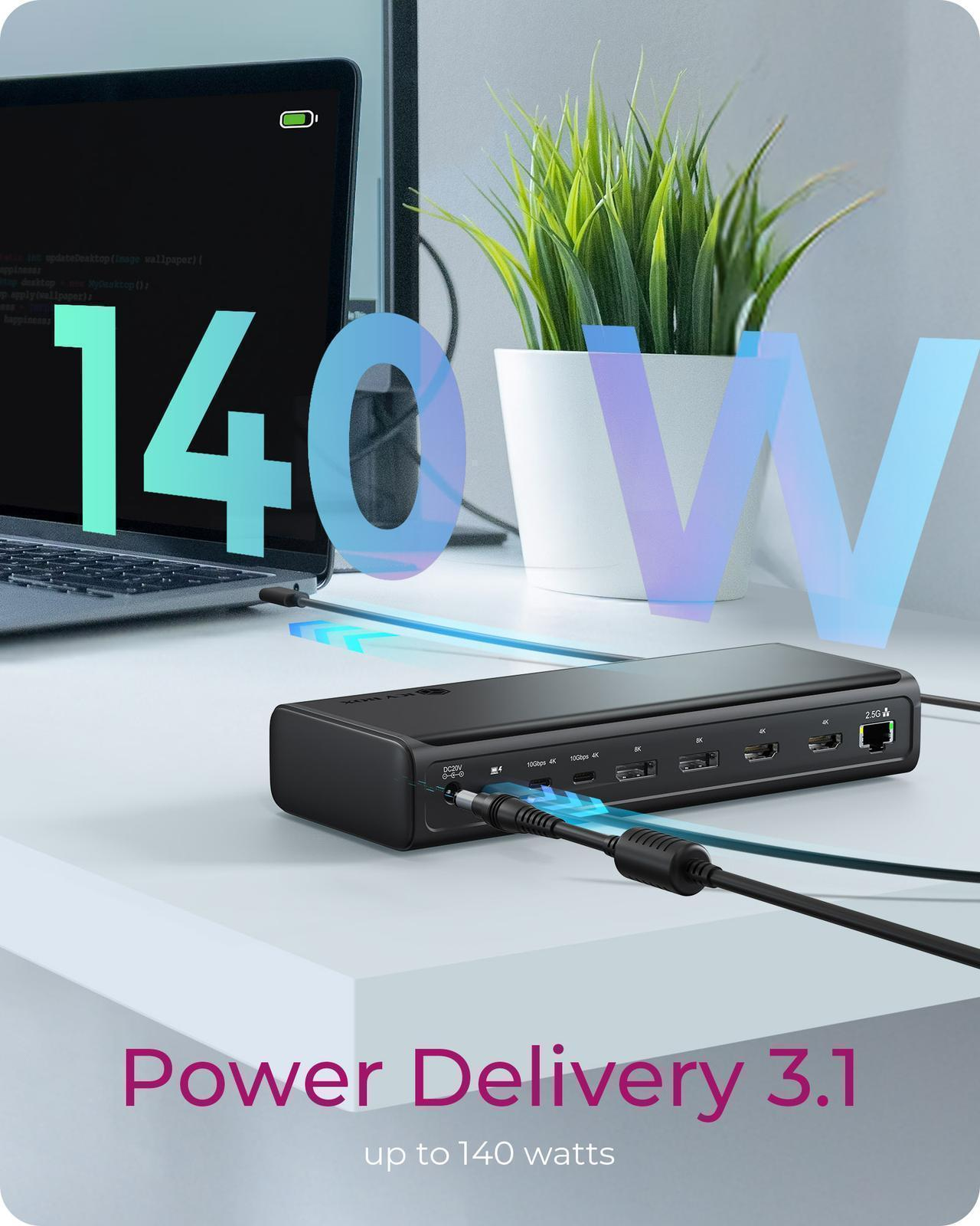 ICY BOX DockingStation 17-in-1, six video output – image 5