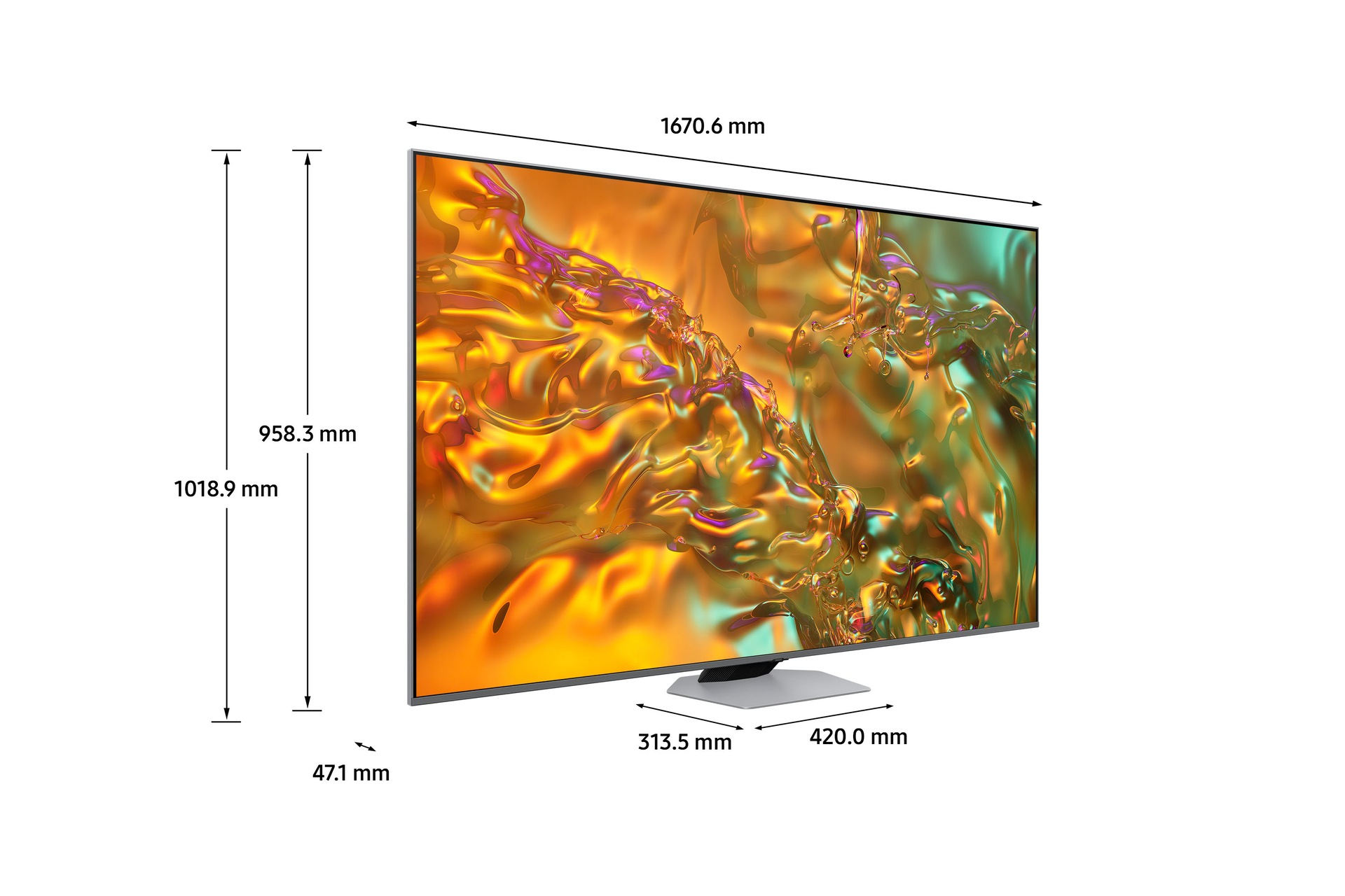 Samsung TQ75Q80DAT 190.5 cm (75") 4K Ultra HD Smart TV Wi-Fi Silver – image 4