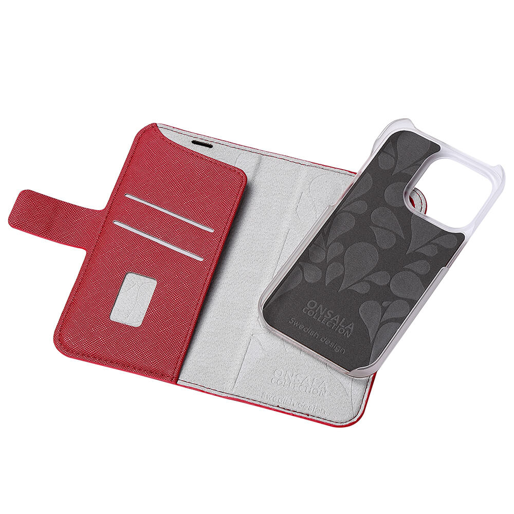 Onsala Wallet Case Red - iPhone 14 Pro – image 4