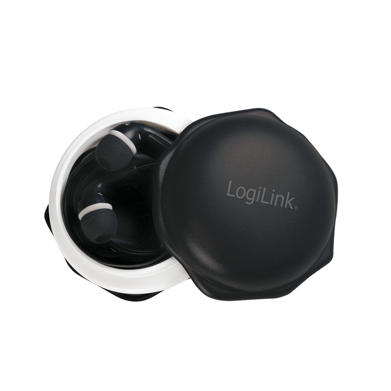 LogiLink HS0050 headphones/headset Wired In-ear Music Black, White – image 5
