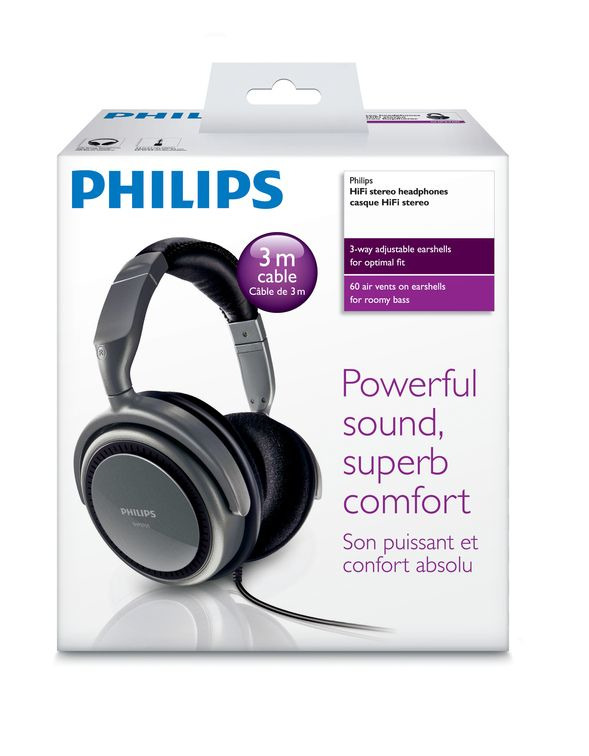 Philips SHP2700/10 headphones/headset Wired Black, Silver – image 2