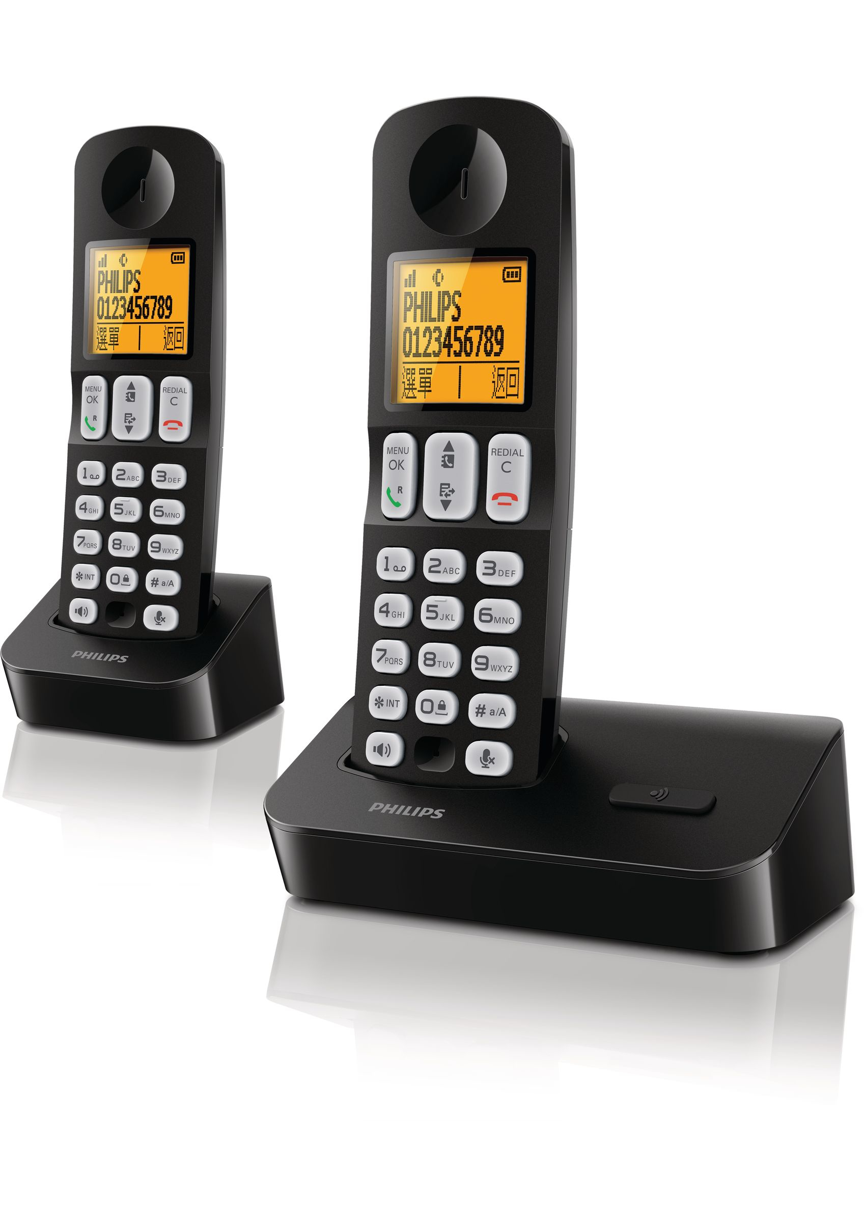 Philips D4002B/90 telephone DECT telephone Caller ID Black