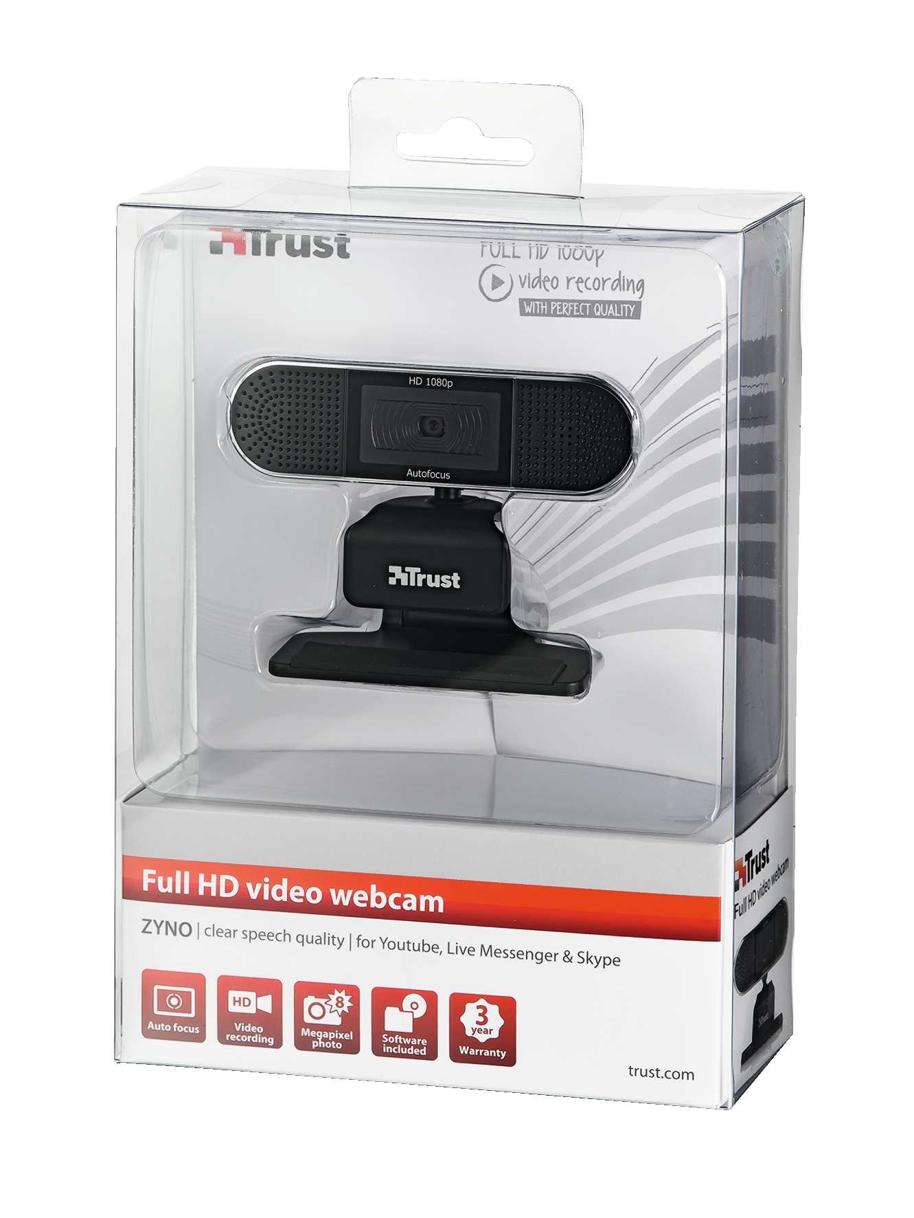 Trust Zyno webcam 1920 x 1080 pixels USB 2.0 Black – image 3