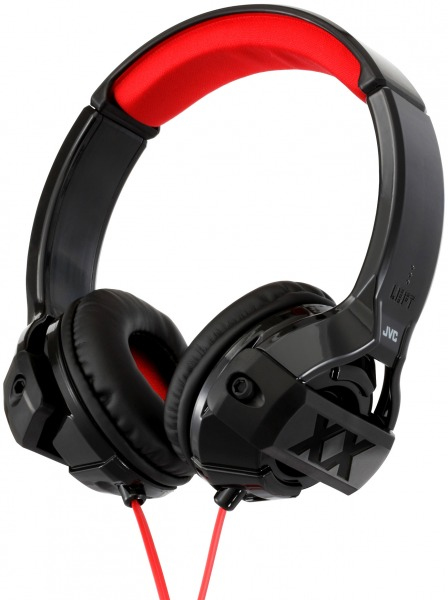 JVC HA-S44X-E headphones/headset Wired Head-band Black, Red – image 1