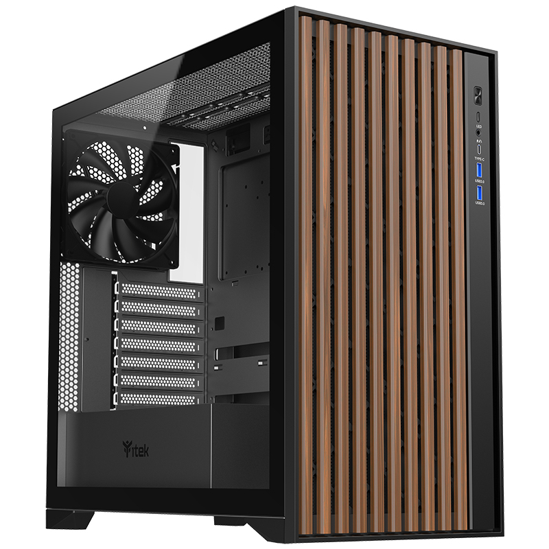itek WOODY Tower Black – image 2