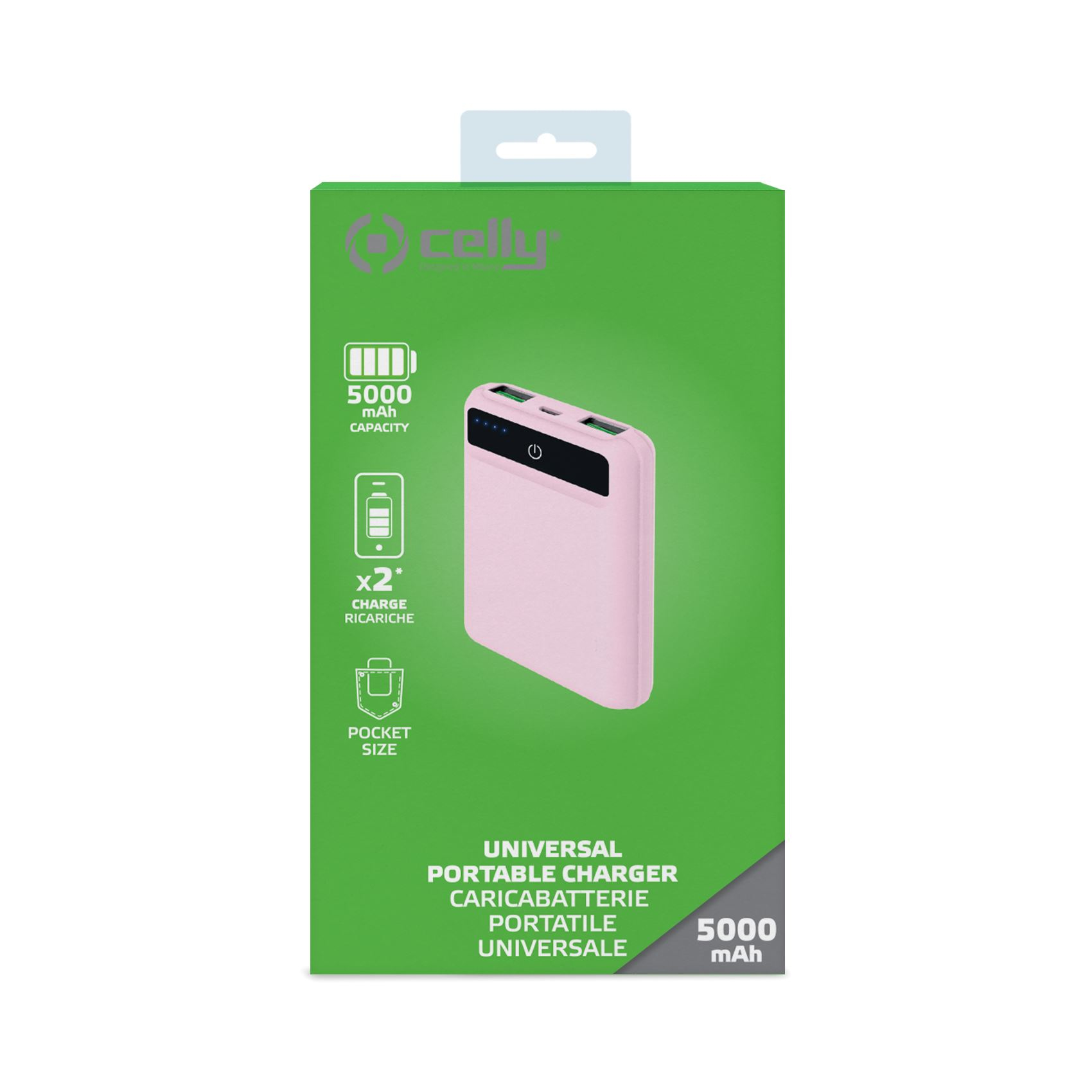 Celly PBPOCKET5000PK power bank Lithium Polymer (LiPo) – image 4