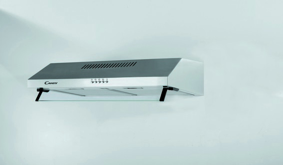 Candy CFT63/1X cooker hood Wall-mounted Black, White 348.8 m³/h