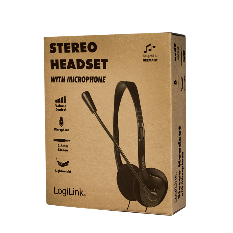 LogiLink HS0052 headphones/headset Wired Head-band Office/Call center Black – image 9
