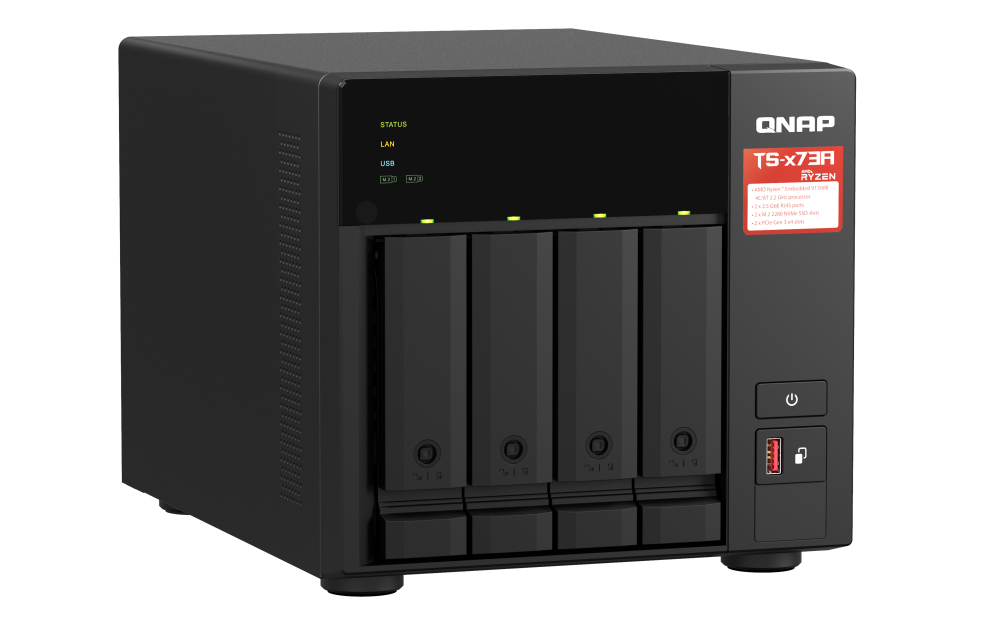 QNAP TS-473A-SW5T-US NAS/storage server Tower Ryzen Embedded V1500B – image 6