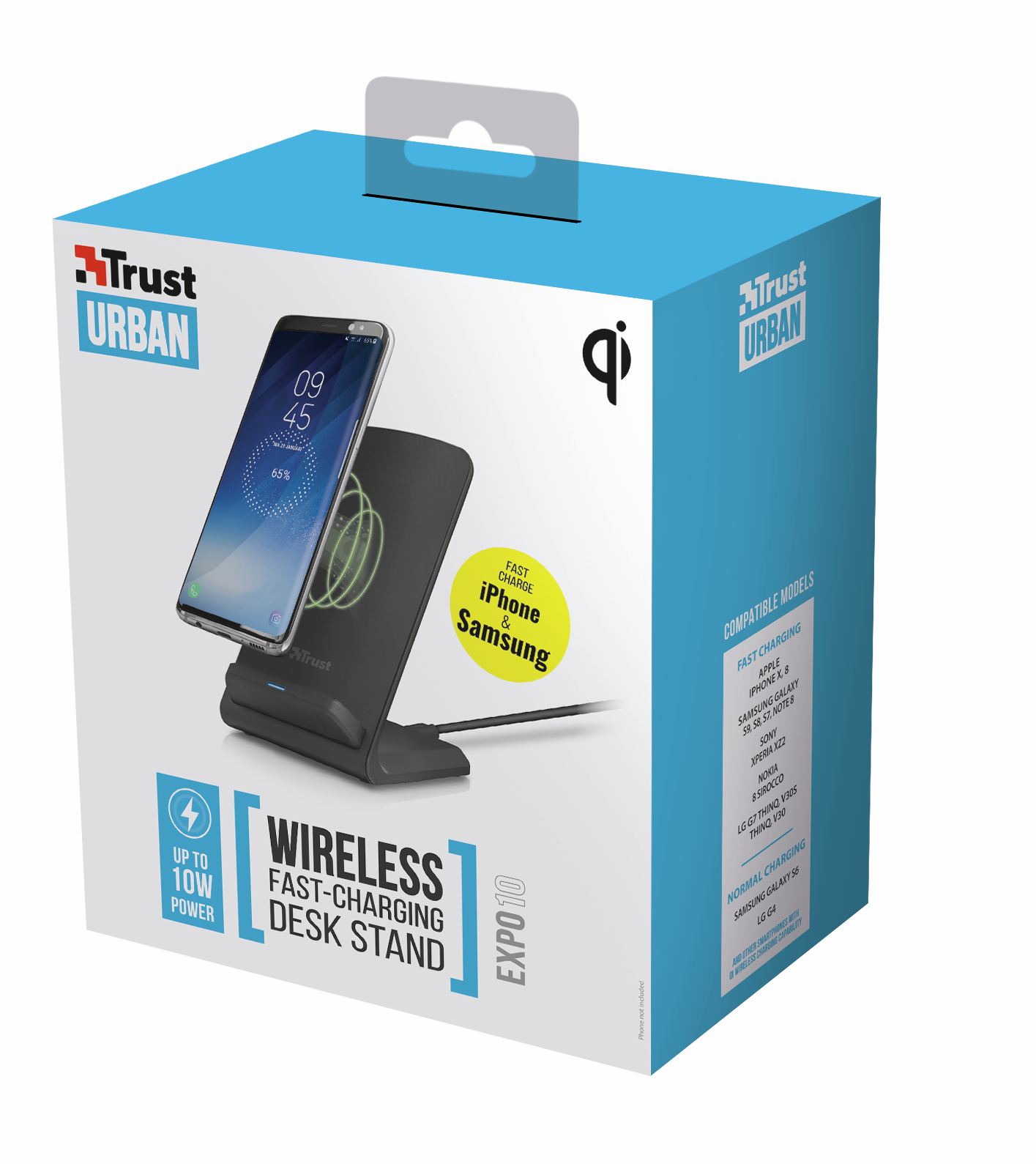 Trust Expo10 Smartphone Black USB Wireless charging Fast charging Auto – image 5
