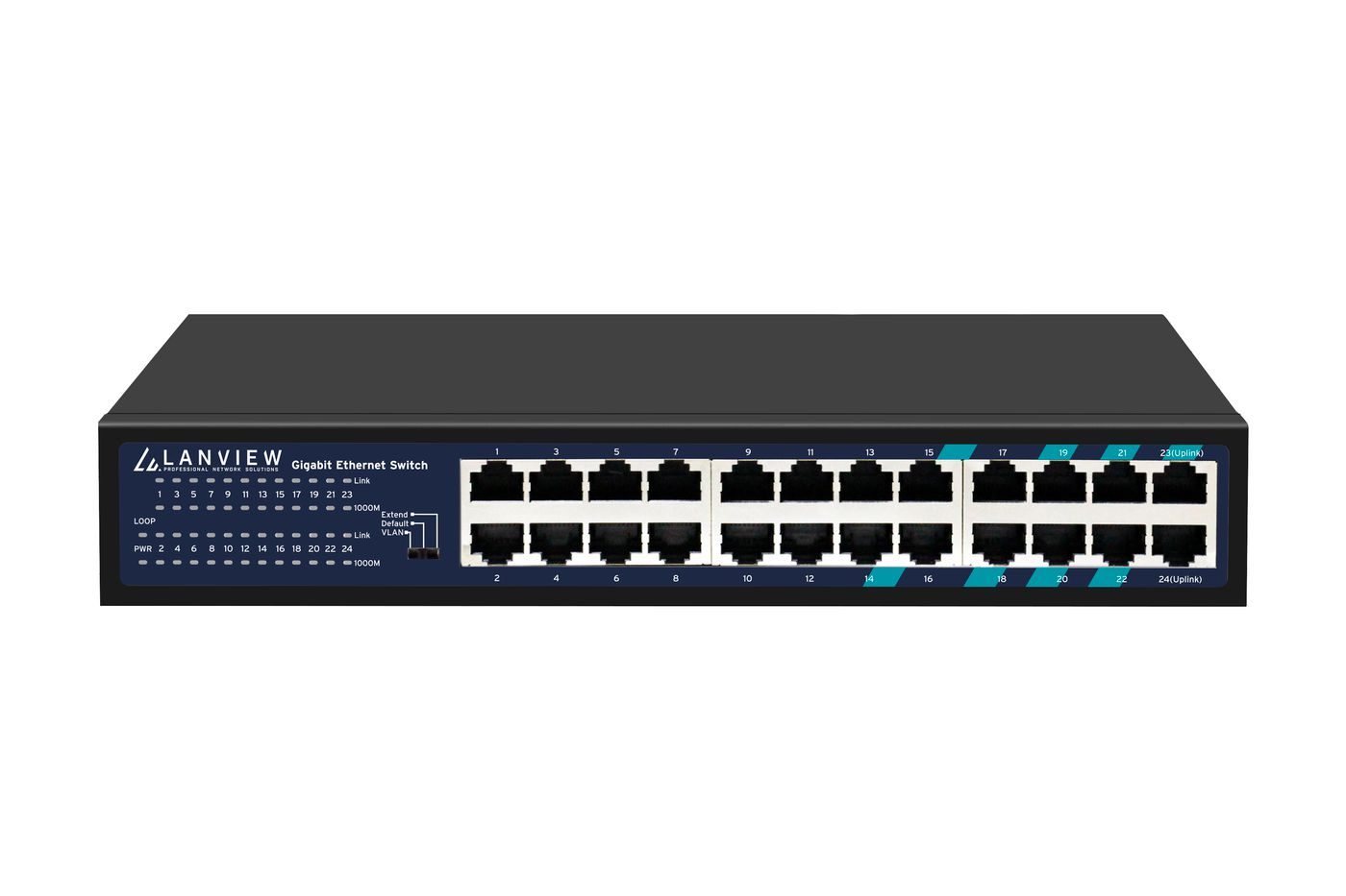 Lanview LVN-1U-24PORT-1G network switch Unmanaged Gigabit Ethernet (10/100/1000) – image 1