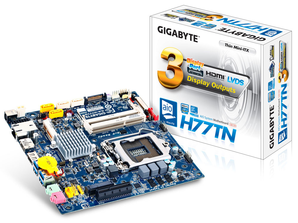 GIGABYTE GA-H77TN motherboard Intel H77 LGA 1155 (Socket H2) Thin Mini ITX – image 4