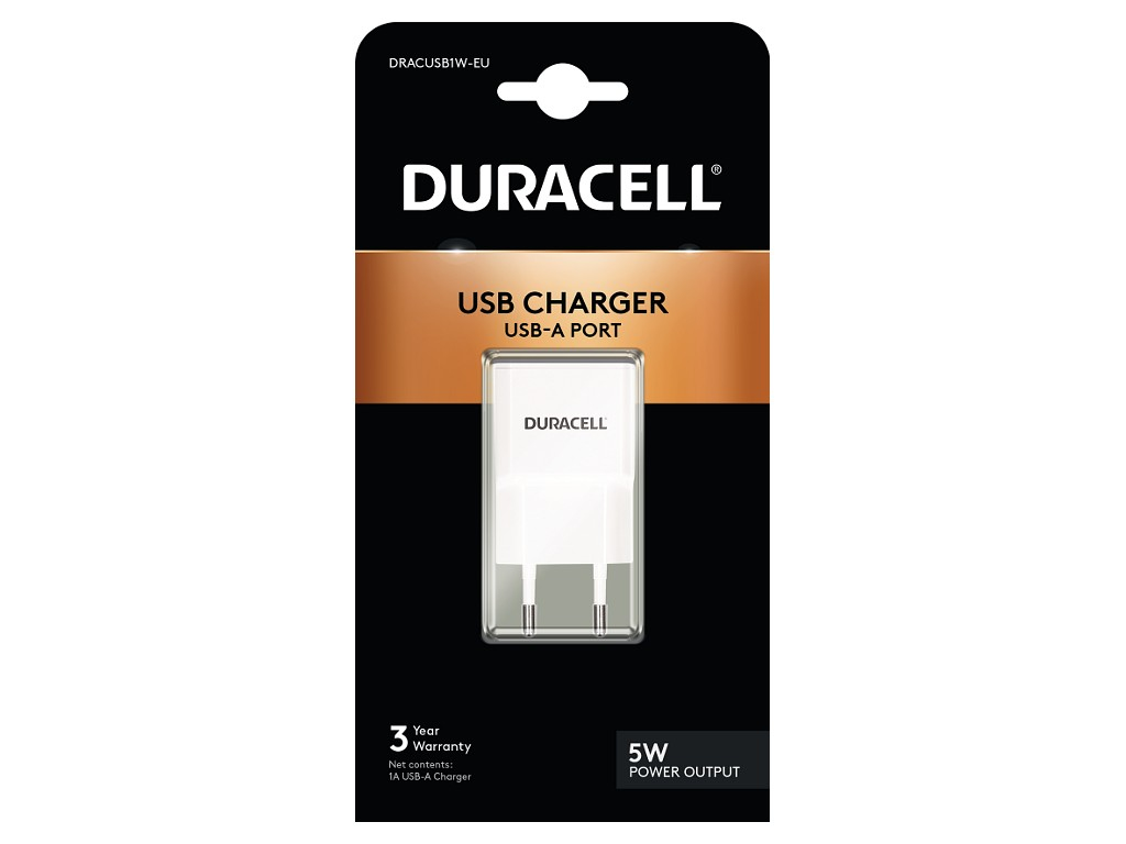Duracell 1A USB Smartphone Wall Charger – image 1