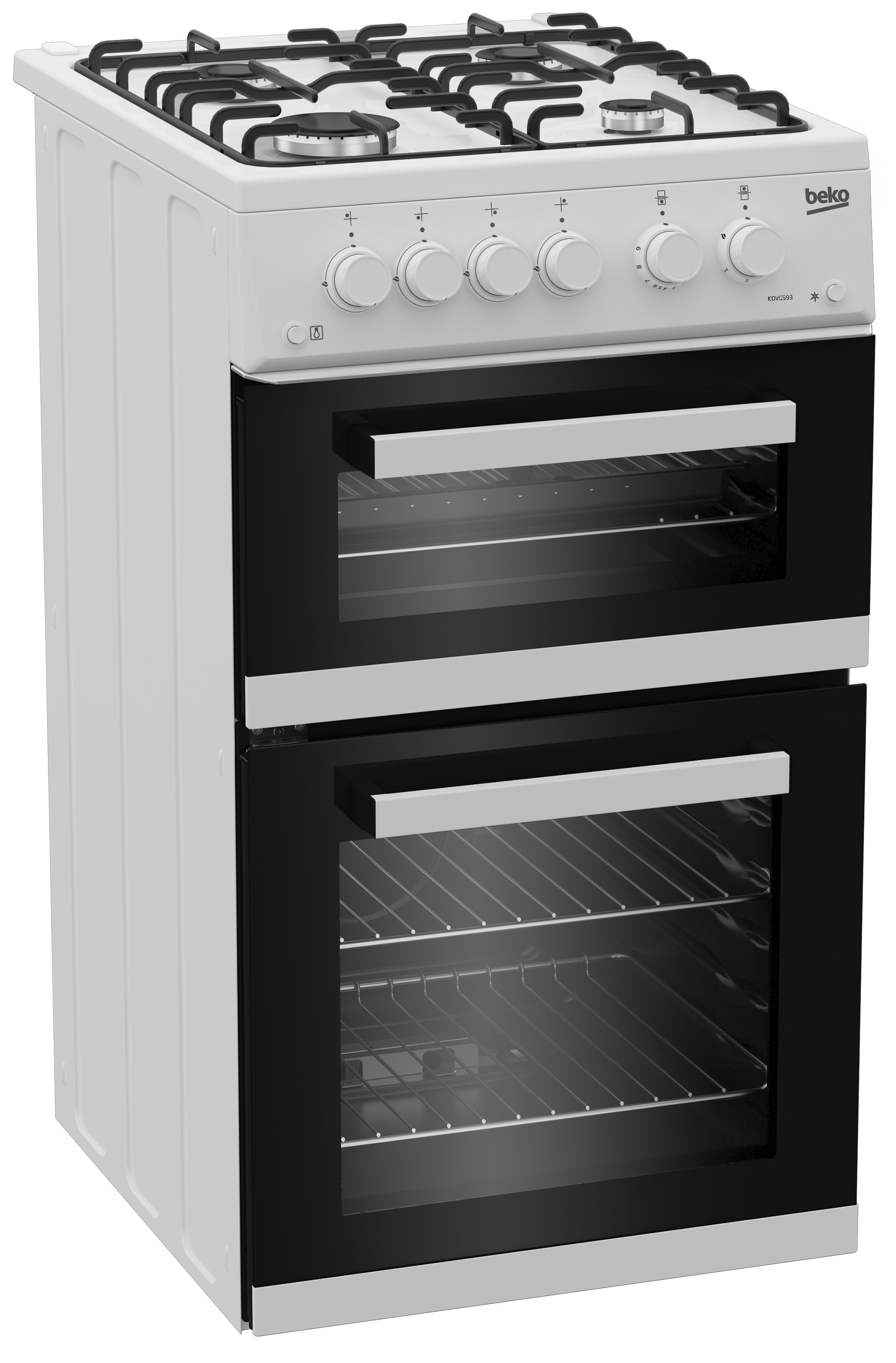 Beko KDVG593W 50cm Freestanding Gas Double Oven Cooker – image 2