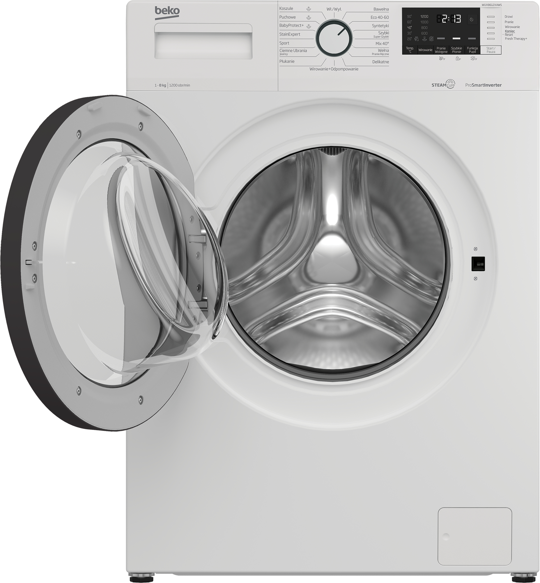 Beko WUV8612XAWS washing machine Front-load – image 3