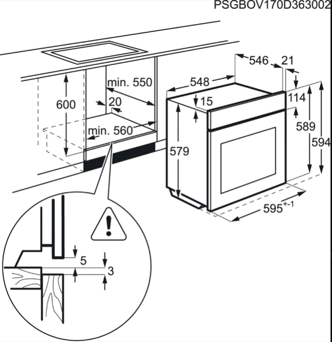 AEG BPK531120W 71 L White – image 3