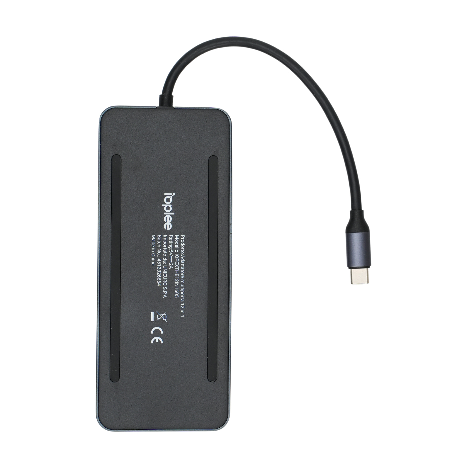 IOPLEE IOPEXTHE12IN1605 interface hub USB Type-C 5000 Mbit/s Grey – image 4