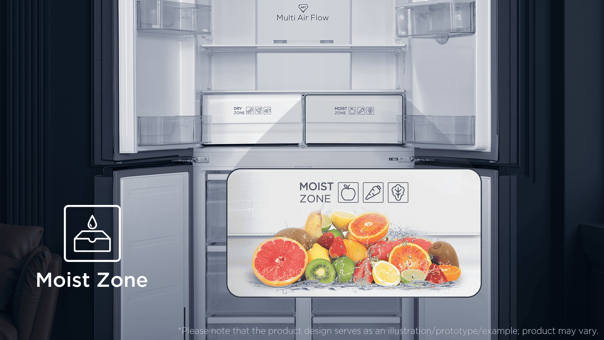 TCL RP470CXE2UK fridge-freezer Freestanding – image 9