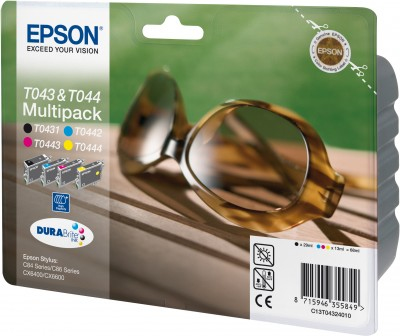 Epson Sunglasses Multipack 4-colours T0432 DURABrite Ink High Capacity – image 1