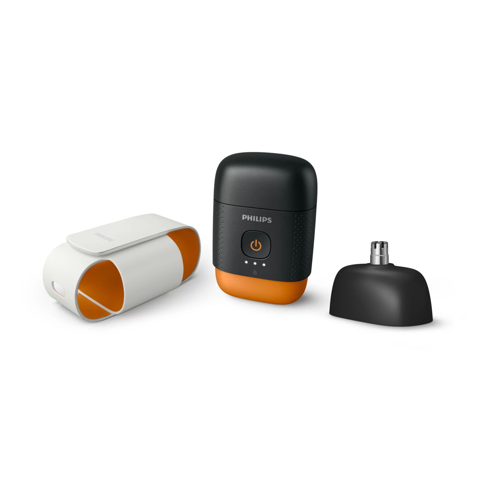Philips 500 series YQ660/02 men's shaver Rotation shaver Trimmer Black, Orange – image 1