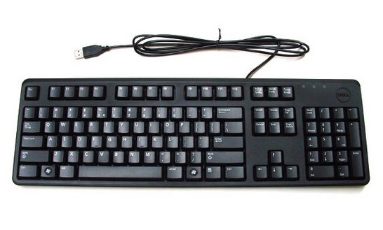 Dell DJ494 keyboard Office USB QWERTY US International Black