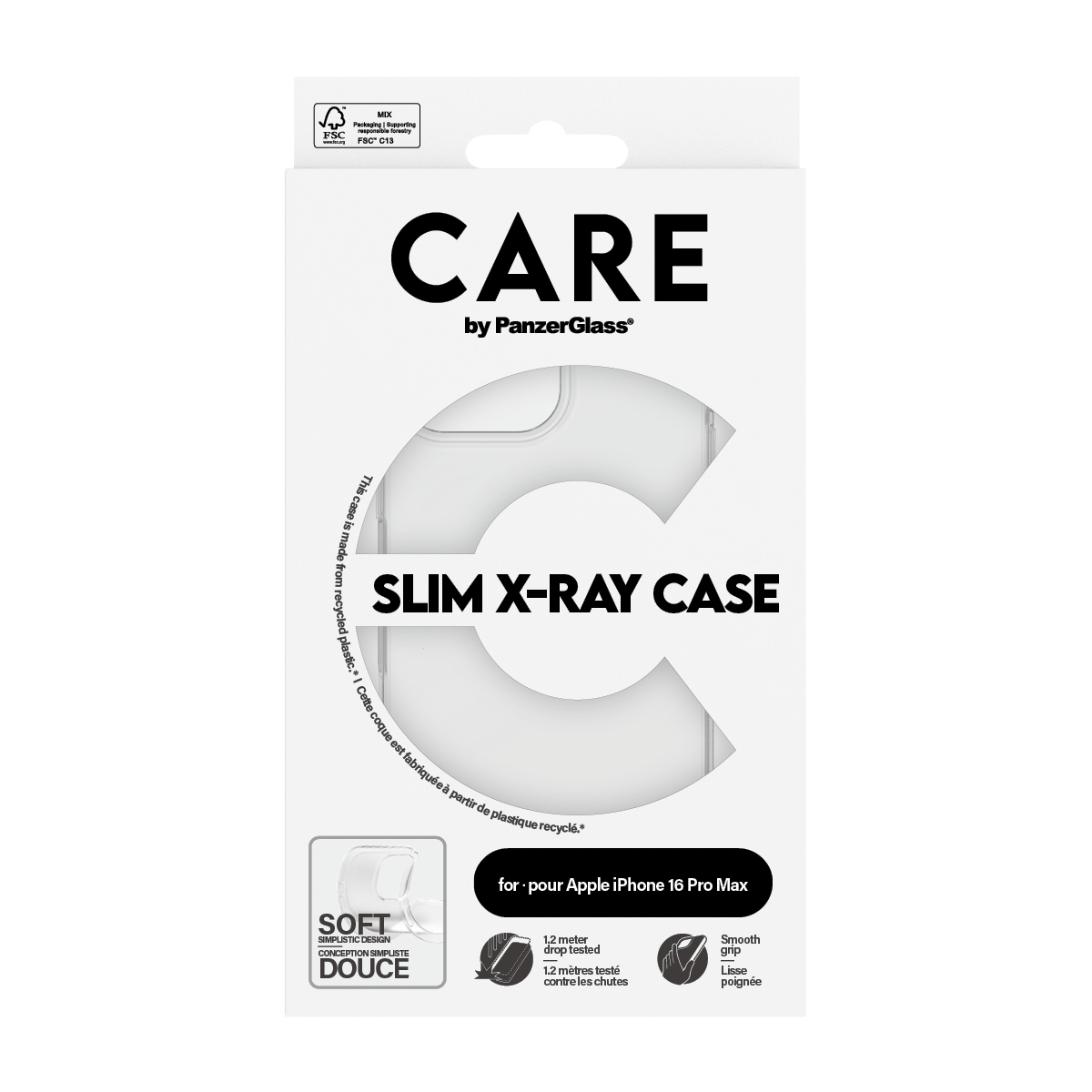 PanzerGlass CARE by PanzerGlass® Fashionable Case Transparent X-Ray Soft Basic iPhone 16 Pro Max – image 3