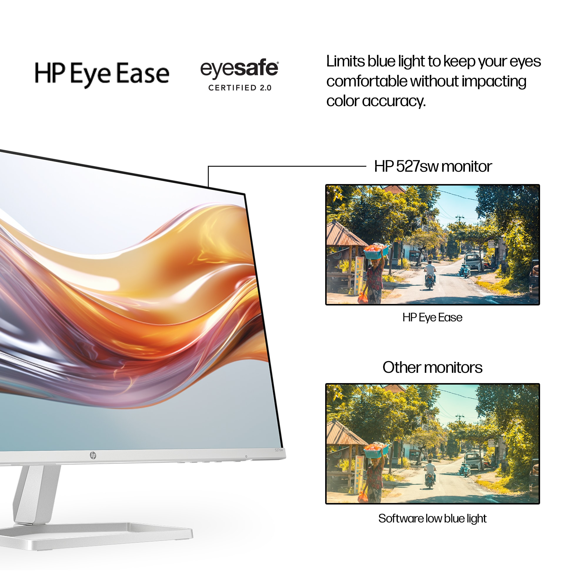 HP Series 5 27 inch FHD White Monitor - 527sw – image 7