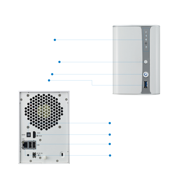 Origin Storage Thecus N2520 2 Bay NAS Enclosure – image 6