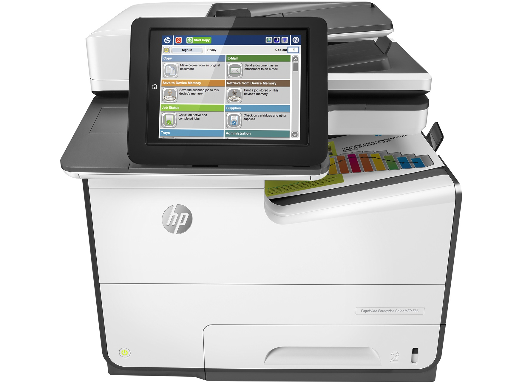 HP Enterprise Color MFP 586dn – image 1
