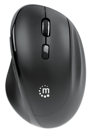 Manhattan Ergonomic Wireless Mouse, Right Handed, Adjustable 800/1200/1600dpi – image 4