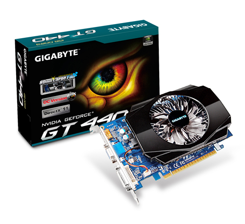 GIGABYTE GV-N440D3-1GI graphics card NVIDIA GeForce GT 440