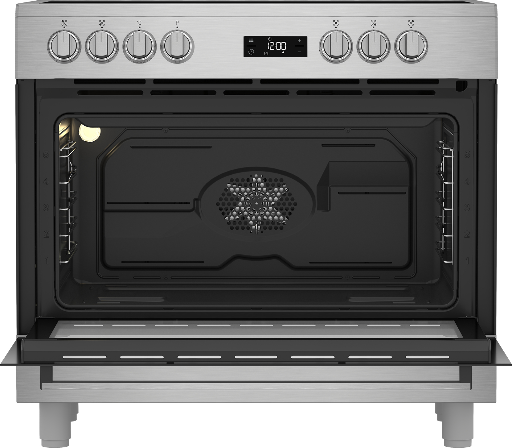 Beko GF17300GXNS 90cm Single Oven Range Cooker with 5 Zone Ceramic Hob – image 5